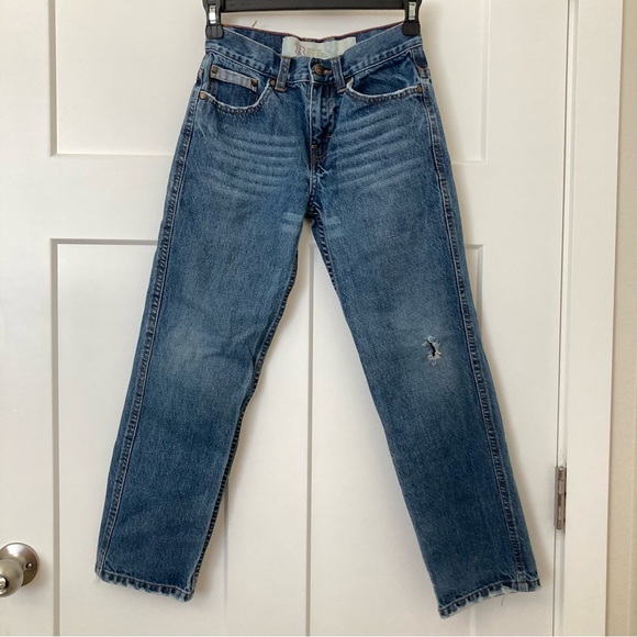 Raw Edge Denim Women Blue Regular Fit Jeans, Size 10, 100% Cotton, Made in Kenya - Picture 1 of 8